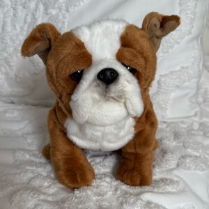 Plush English Bulldog Stuffed animal  by Toys r Us Animal Alley
